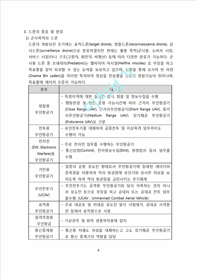 드론 기술현황과 시장전망 [Drone,드론,무인비행기,드론의 역사,드론의 원리]   (4 )